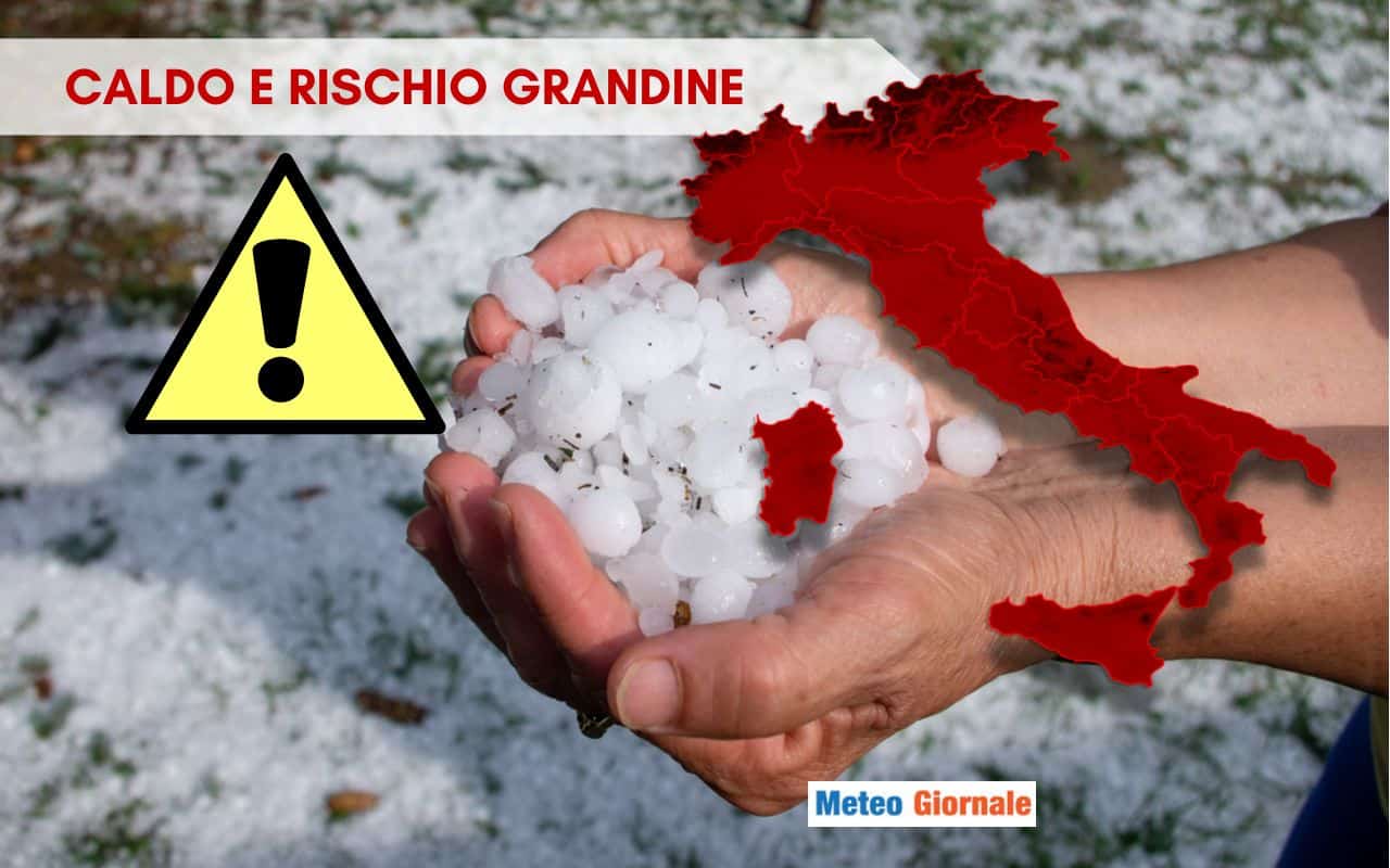 meteo con rischio grandine