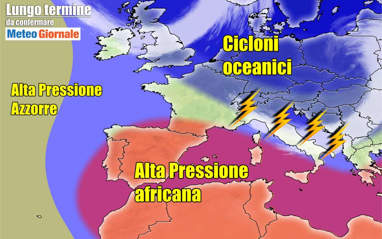 Meteo 15 giorni sino al 27 Giugno: dal CALDO alla furia dei TEMPORALI anche con GRANDINE