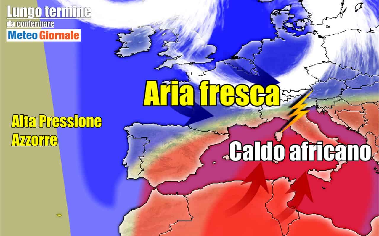 A caccia di refrigerio nel meteo 15 giorni al 4 Luglio: Caldo e Burrasche, Grandine