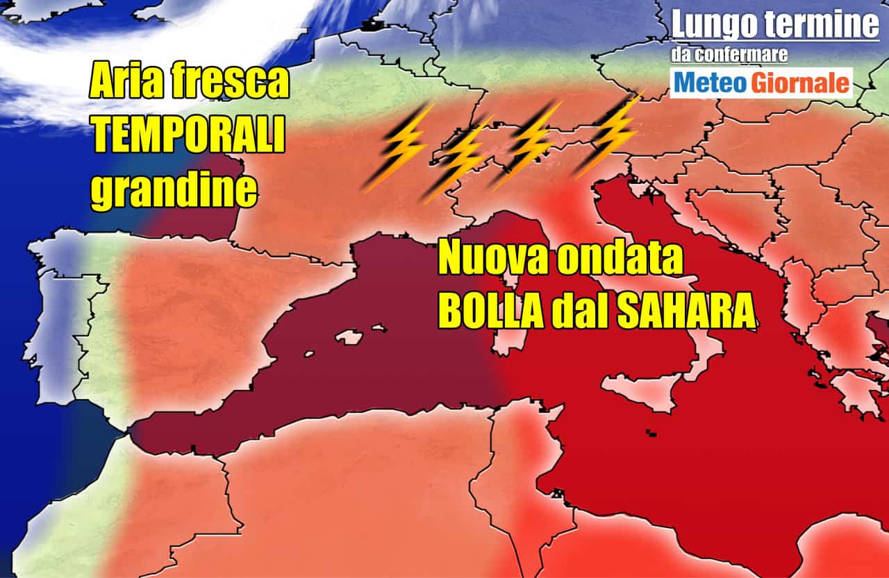 Meteo 15 giorni sino l’8 Luglio: CALDO da RECORD, poi STOP con Temporali