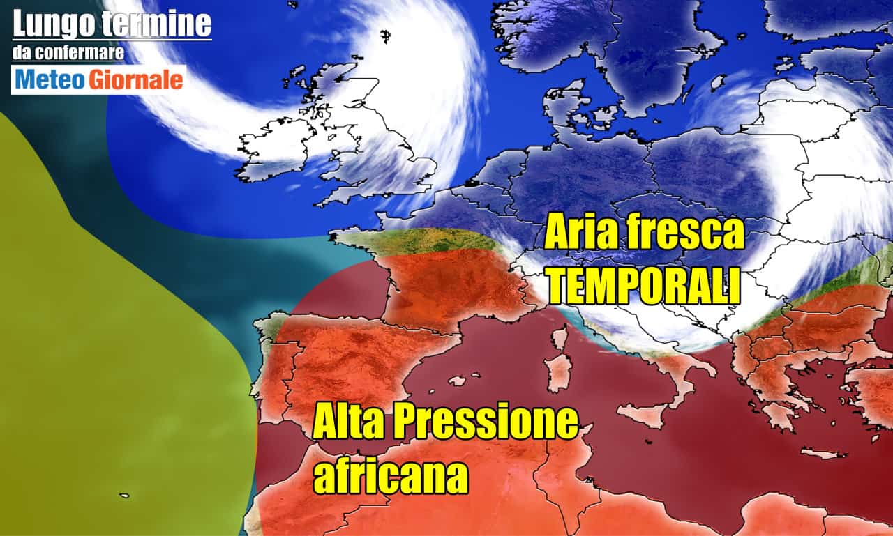 Meteo 15 giorni, cenno di STOP dal grande CALDO