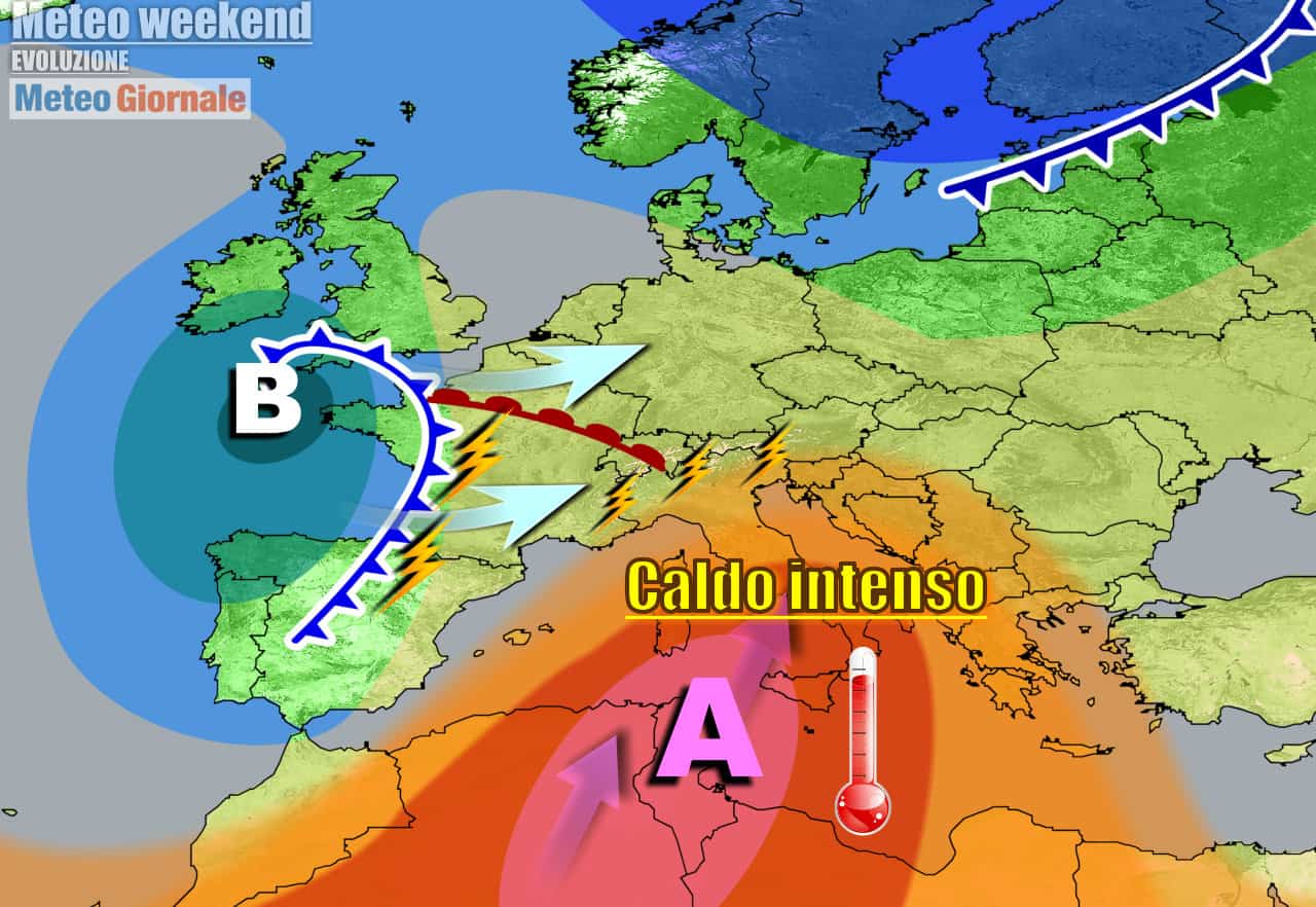 Meteo Italia: caldo africano sino 40°C, temporali al Nord. Novità in vista