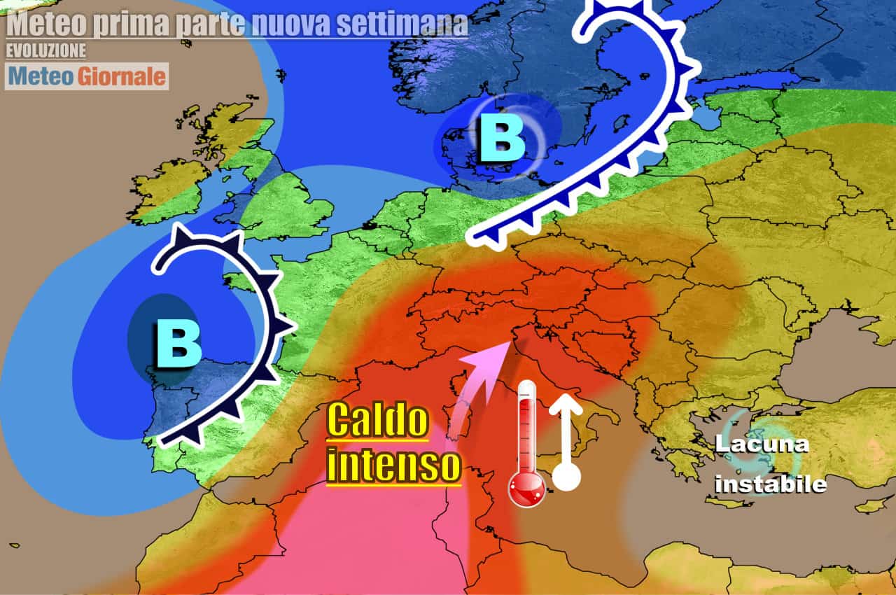 Meteo 7 Giorni: caldo sempre più rovente sino al 22 Giugno, poi cambia