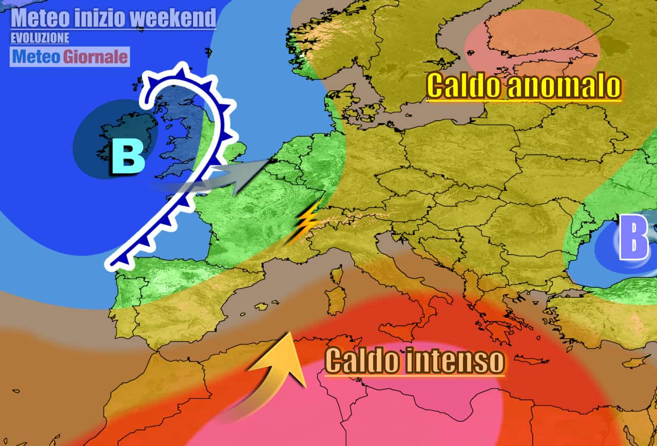 Meteo 7 Giorni: qualche temporale e caldo meno forte, pronto a riesplodere
