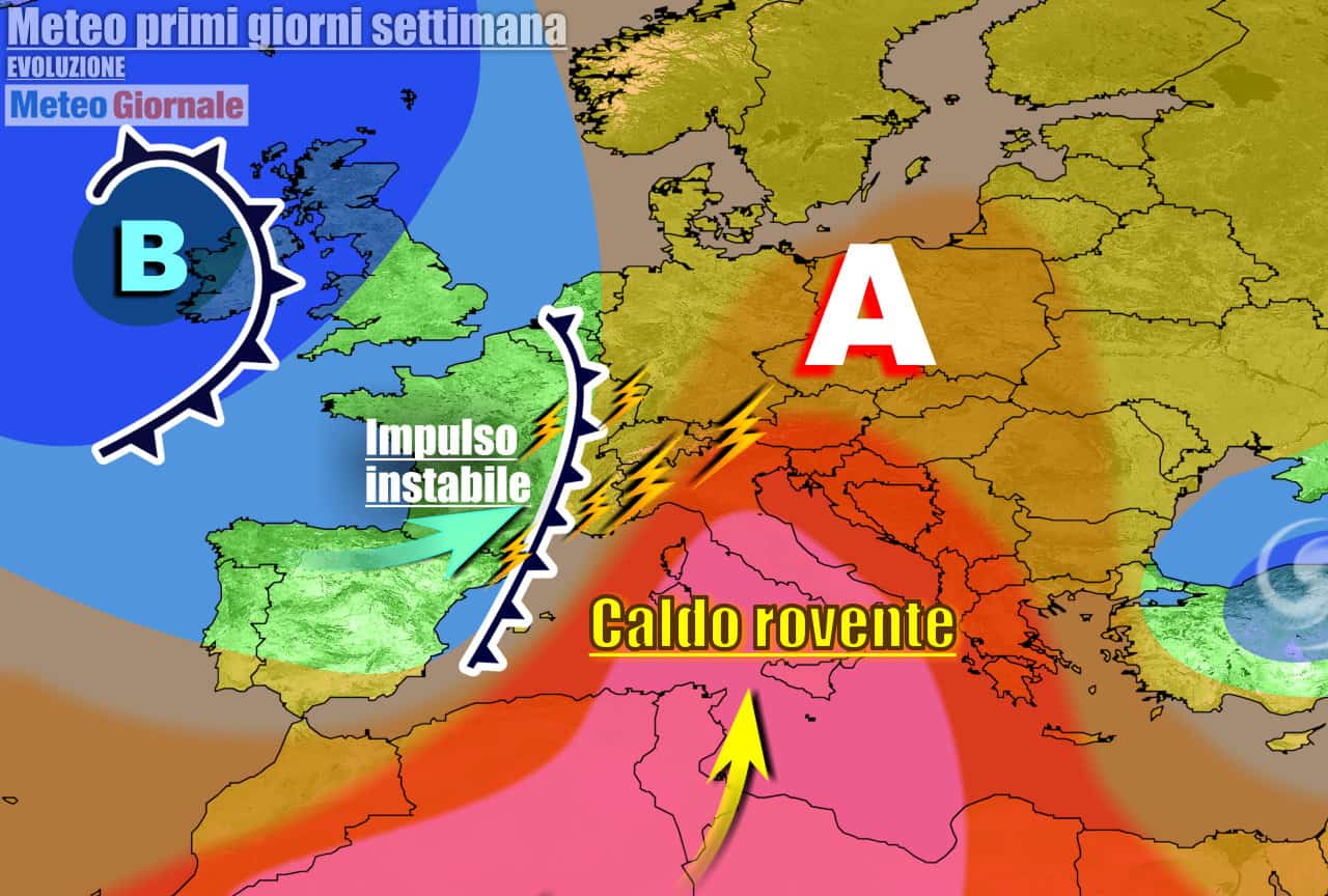 Meteo 7 Giorni: nuova fiammata di caldo africano record. Novità ecco quando