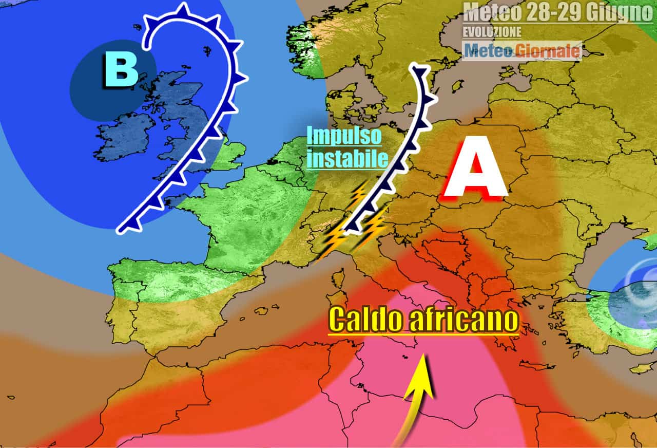 Meteo 7 Giorni: avvio settimana di fuoco, poi burrascosi temporali al Nord