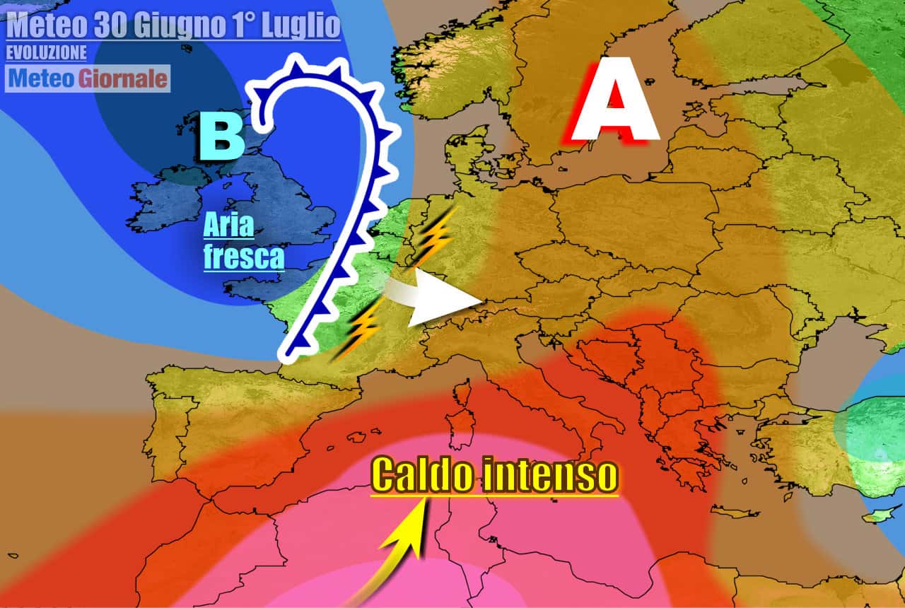 Meteo 7 Giorni: Italia contesa tra temporali e caldo africano non stop