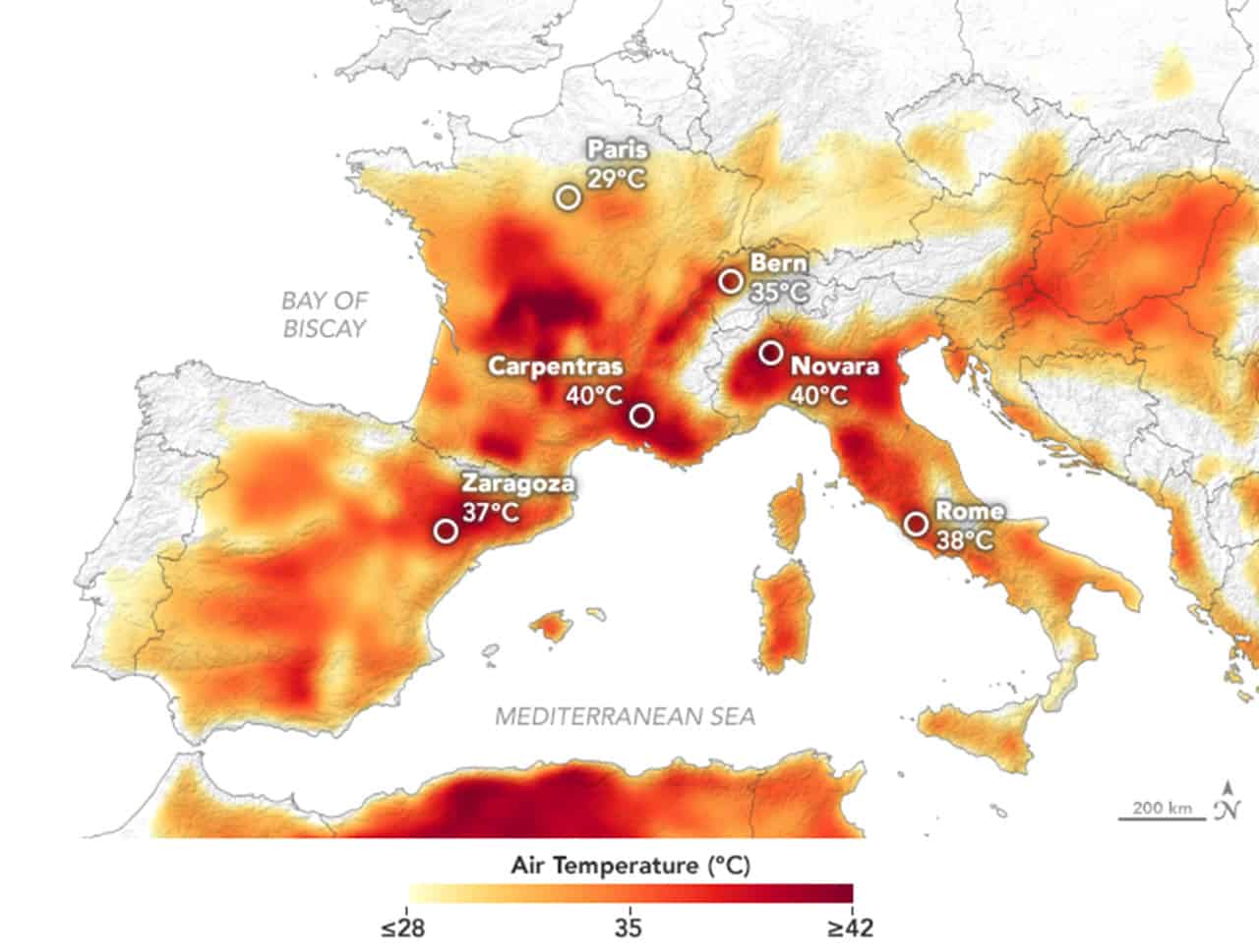 Meteo Giugno, la feroce ondata di caldo del 2019