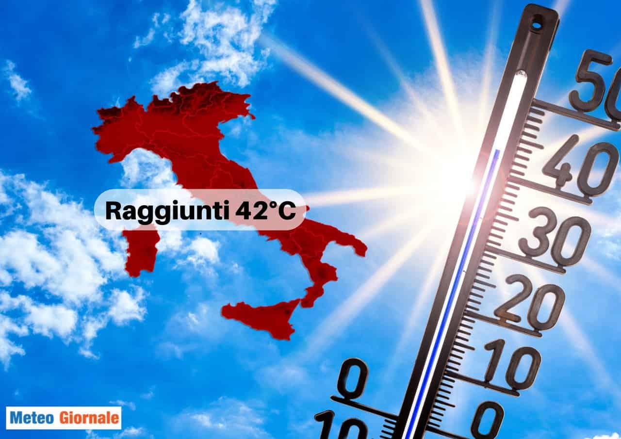 Meteo Italia, ieri battuti vari record di temperatura estrema
