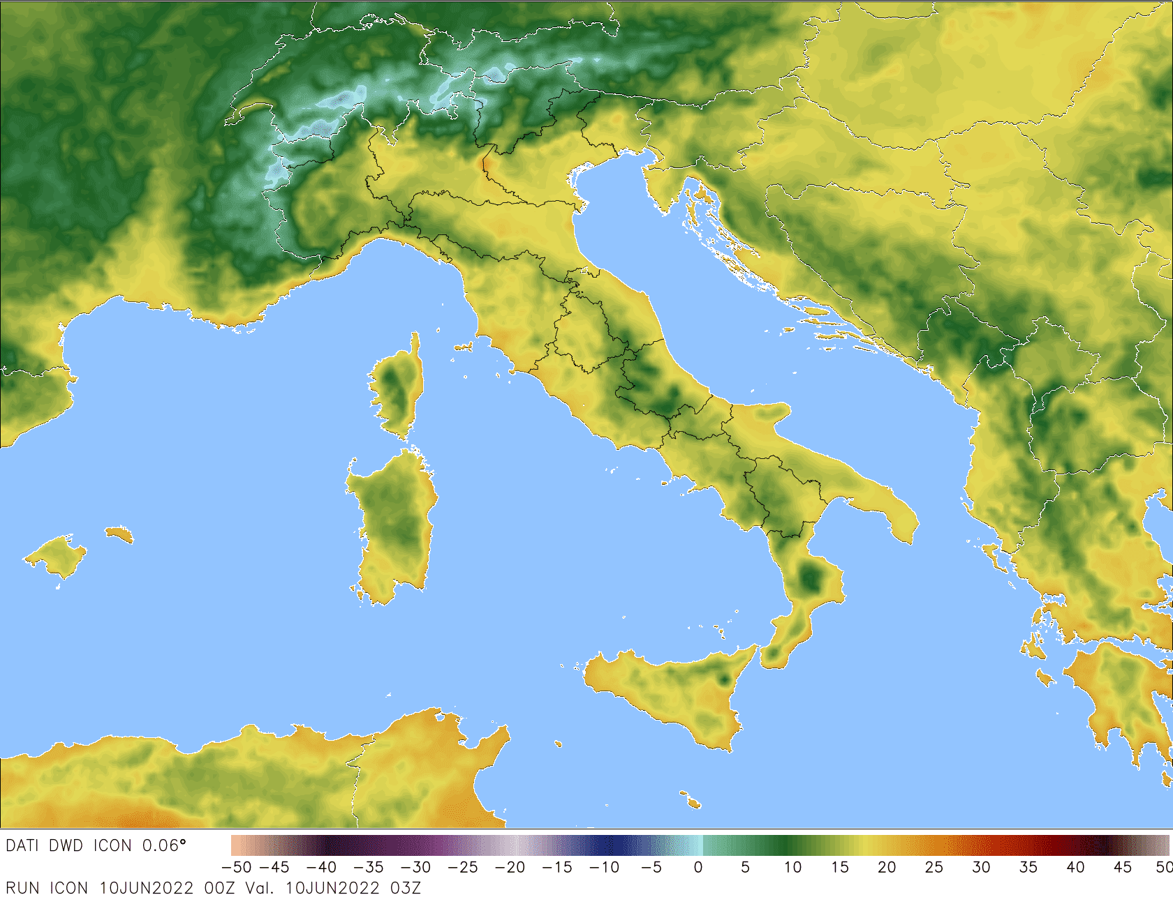 Temperature minime in Italia: notte piuttosto fresca quasi ovunque