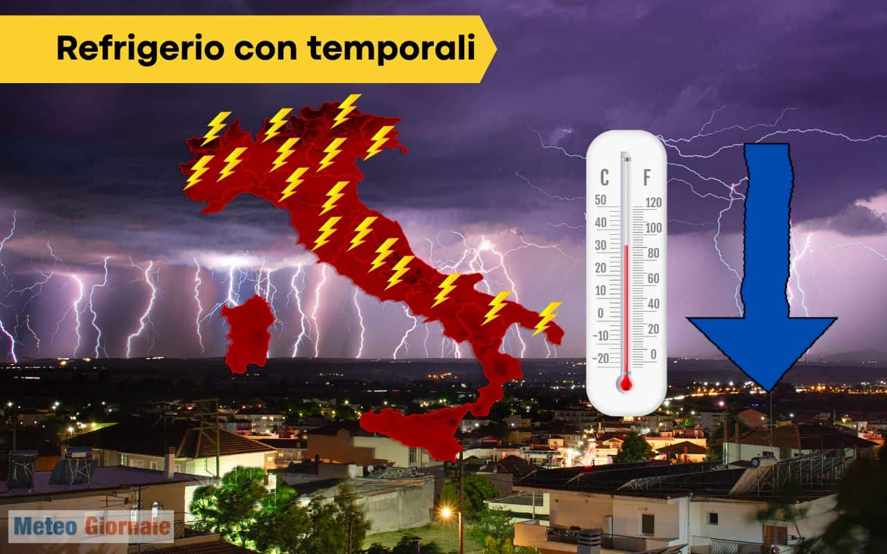 Meteo Italia dal Caldo Tropicale BURRASCA e Refrigerio, ecco quando