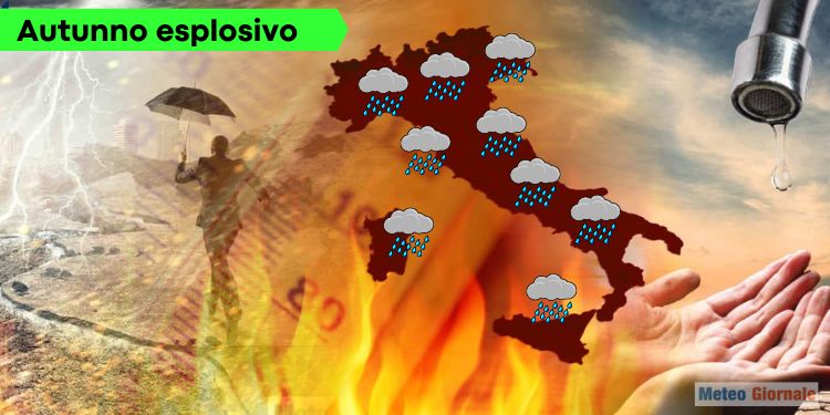 Meteo: questo è l’anno più caldo e siccitoso, Autunno a rischio esplosivo. Mare tropicale