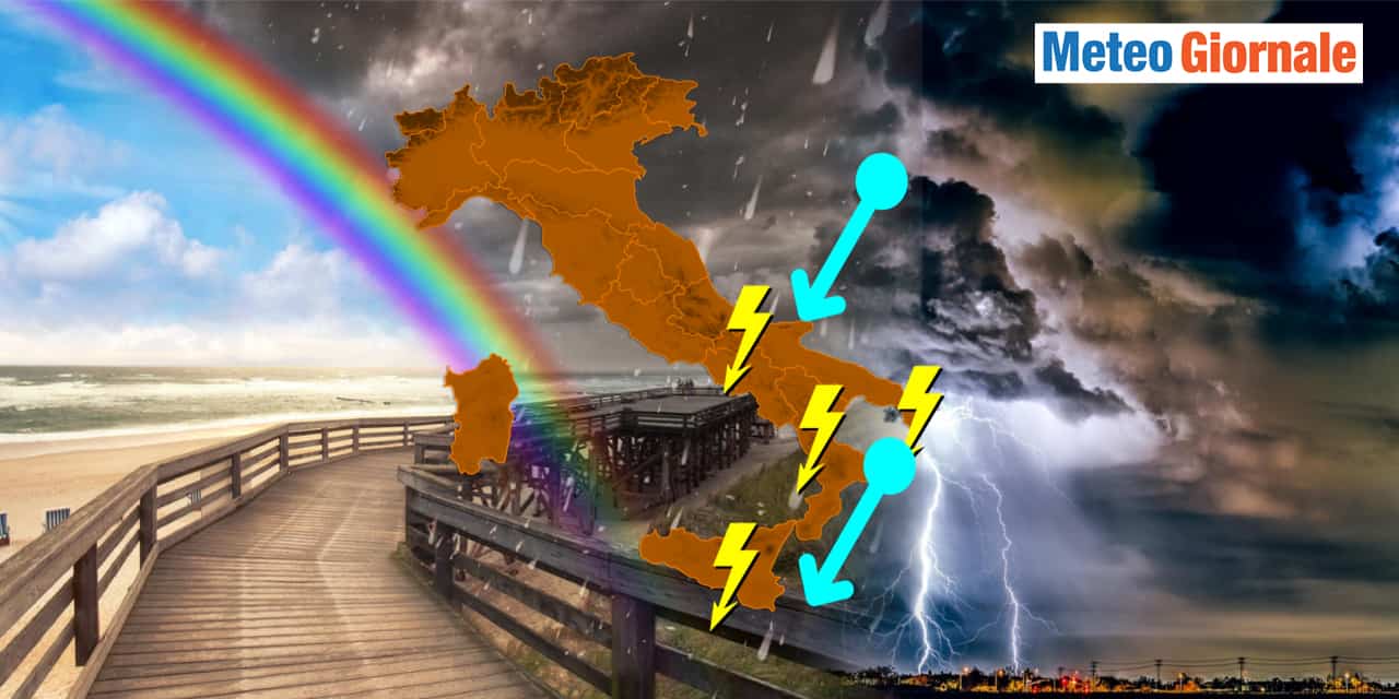 Goccia fredda in quota riporterà i temporali alla ribalta