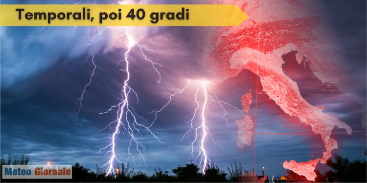 Meteo della settimana temporali, ma a Ferragosto 40 gradi. Ipotesi del tempo che farà