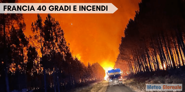 Francia, è un inferno di calore. Di nuovo 40 gradi in diverse località