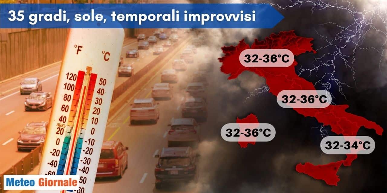 In un contesto di bel tempo saranno probabili fasi con meteo instabili. Temperature diffusamente sopra la media del periodo.