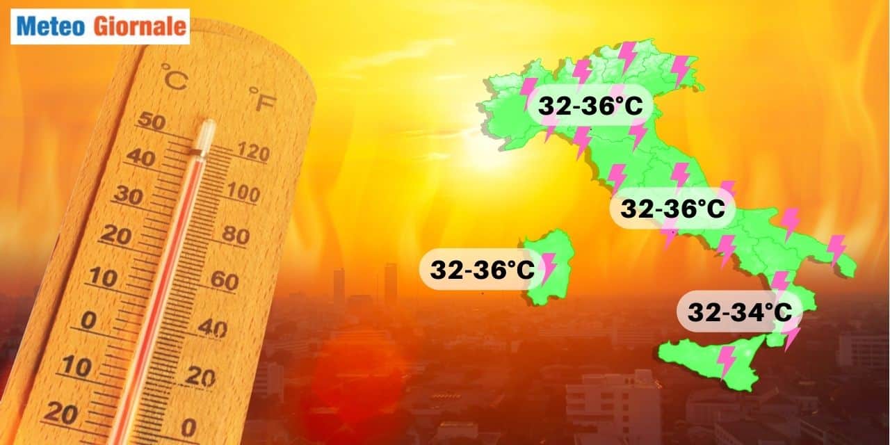 meteo caldo con altri temporali 748