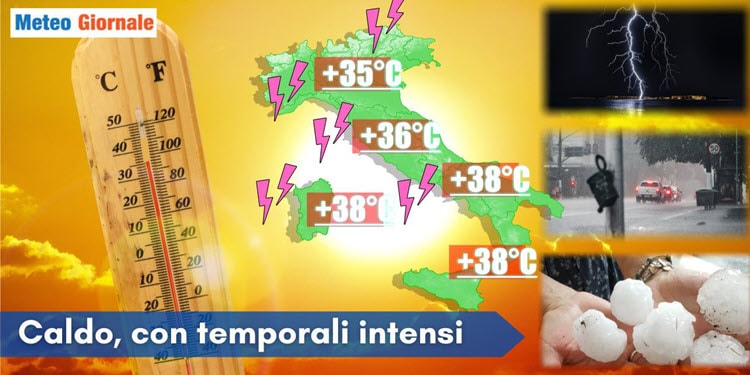 Meteo d’Estate intrisa di clima tropicale che non ci appartiene con rischio di forti temporali