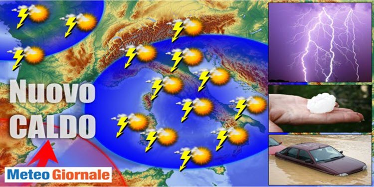 Meteo Italia, caldo feroce, temperature anche oltre 42 gradi. Non esclusi picchi oltre i 45 gradi, umidità assurda. Temporali e grandinate