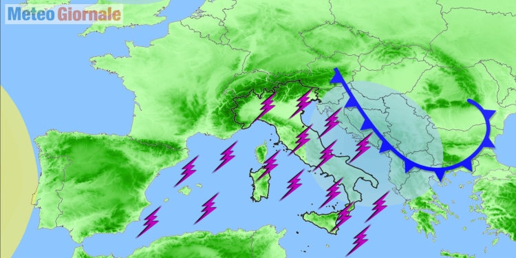 L’Italia immersa nel meteo tropicale, di nuovo caldo, ma ancora temporali intensi