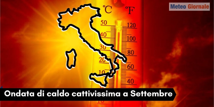 Meteo: caldo disumano a Settembre 2022, picchi di 42, forse 45 gradi al pari del 1946
