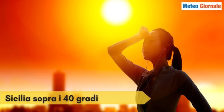 Meteo Sicilia, Palermo raggiunge 44 gradi. Caldo record