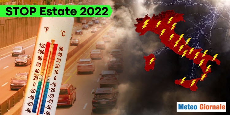 Stop del meteo caldo asfissiante dell’Estate 2022