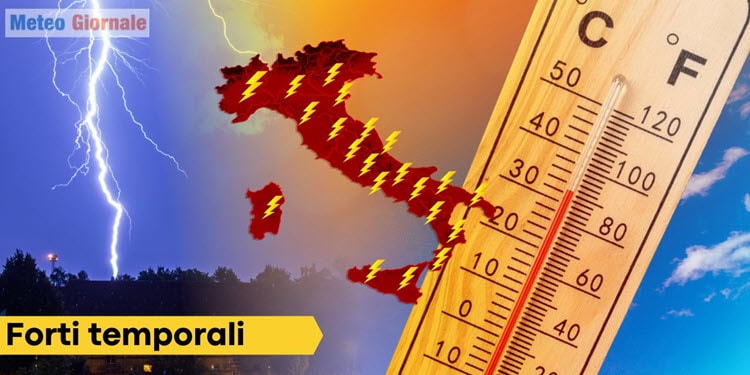 Prossimi giorni, temporali e grandine non mollano, gran subbuglio meteo