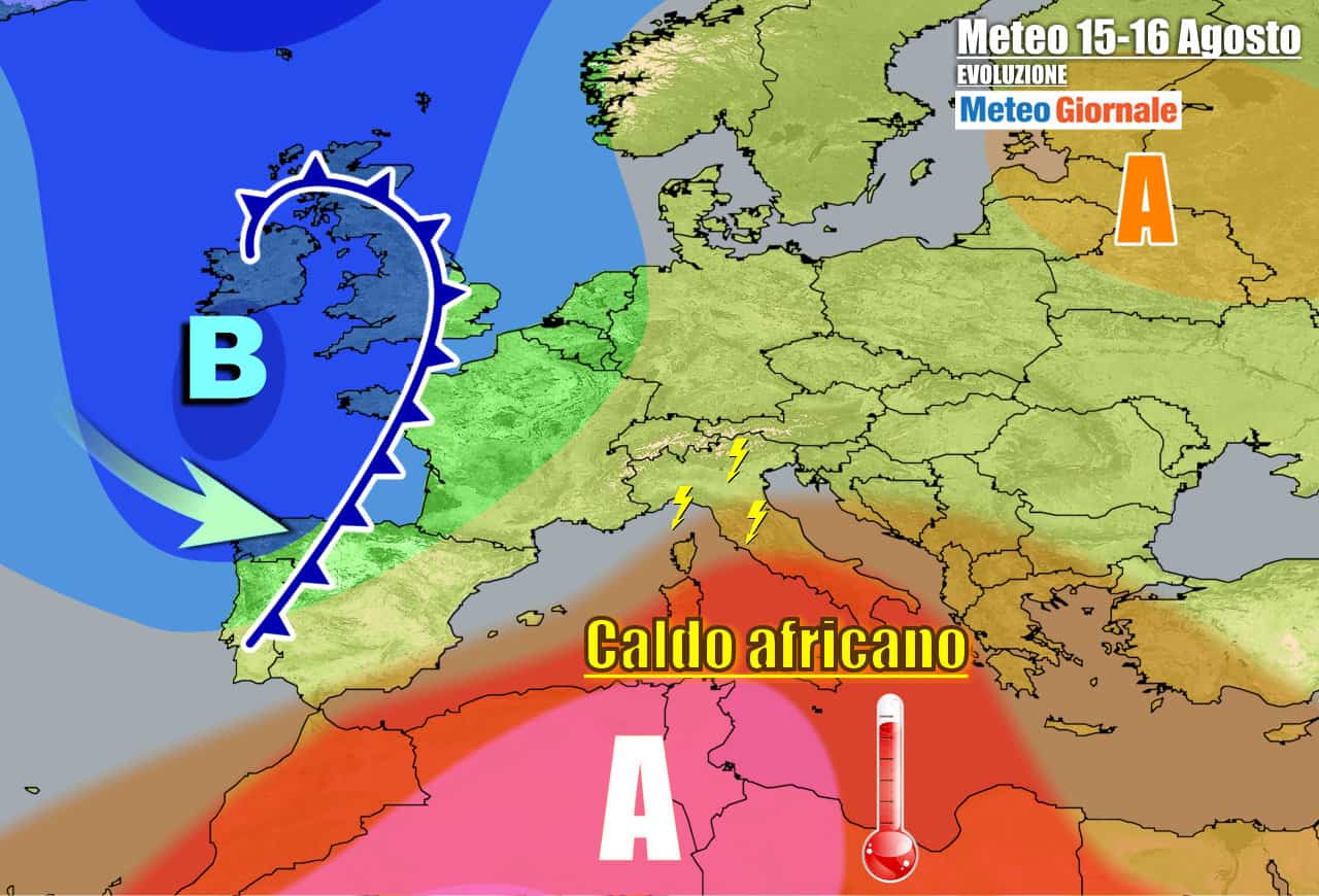 Non un Ferragosto ovunque soleggiato