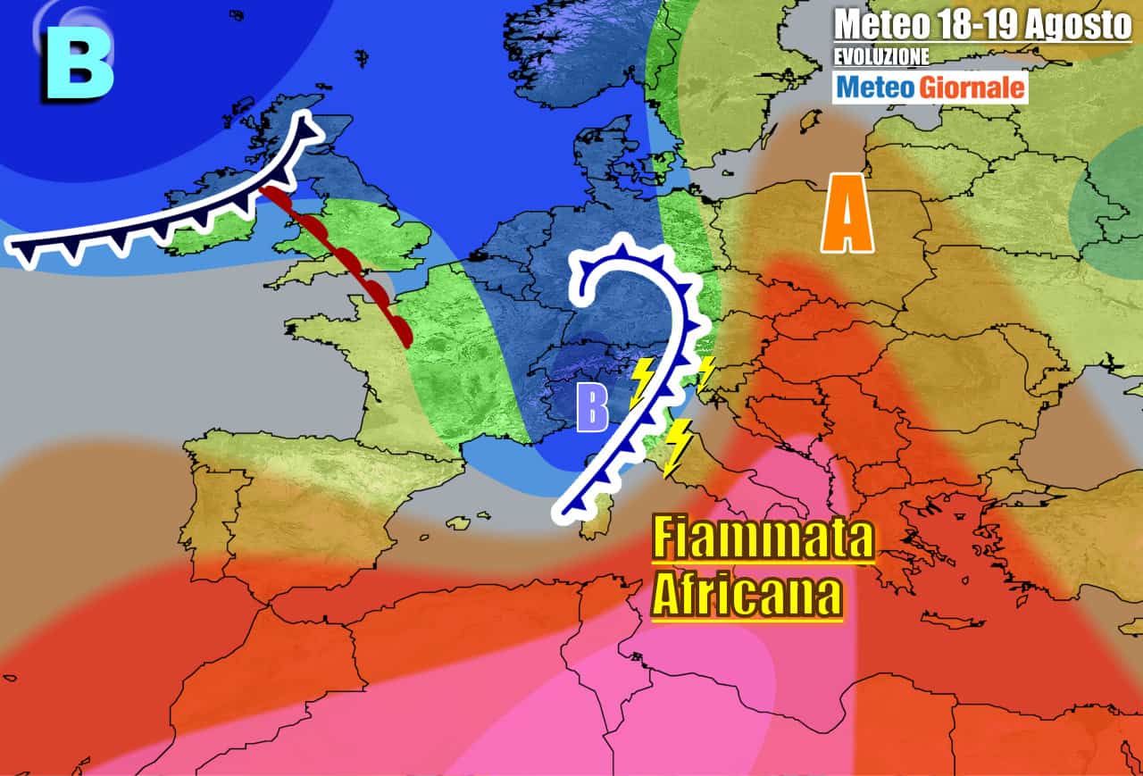 Un fronte atlantico spazzerà via la calura