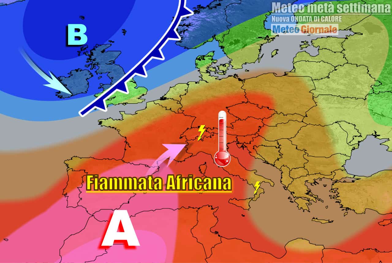 Ondata di calore in arrivo