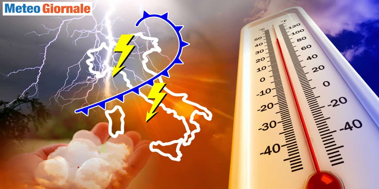 Meteo funestato dai temporali su mezza Italia