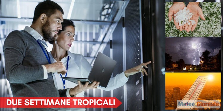 Meteo l’Estate diventa tropicale. Tornano il caldo con temporali violenti. Rischio grandine