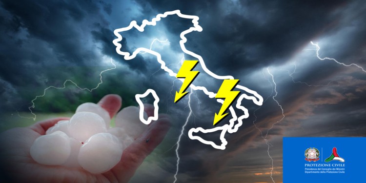 Allerta Meteo Protezione Civile: piogge, temporali, grandine in 9 regioni