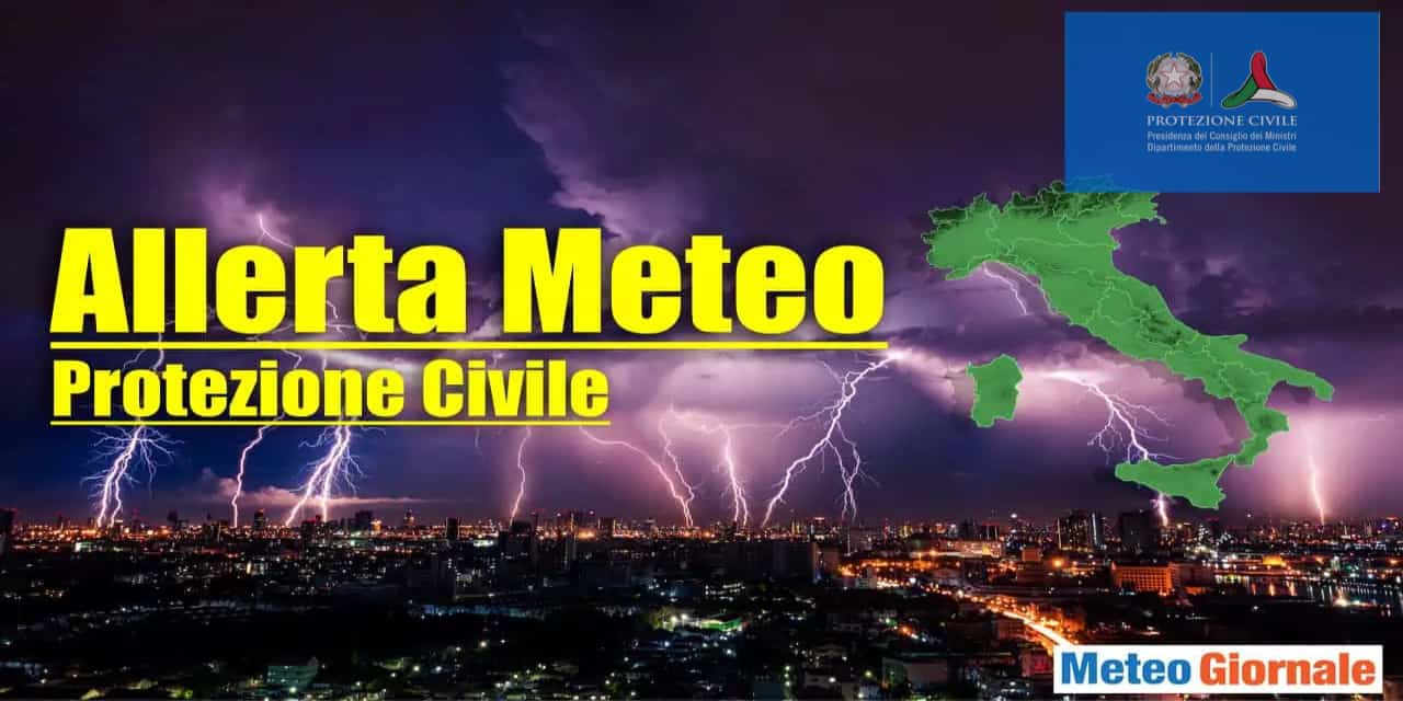 Ultimo avviso della Protezione Civile