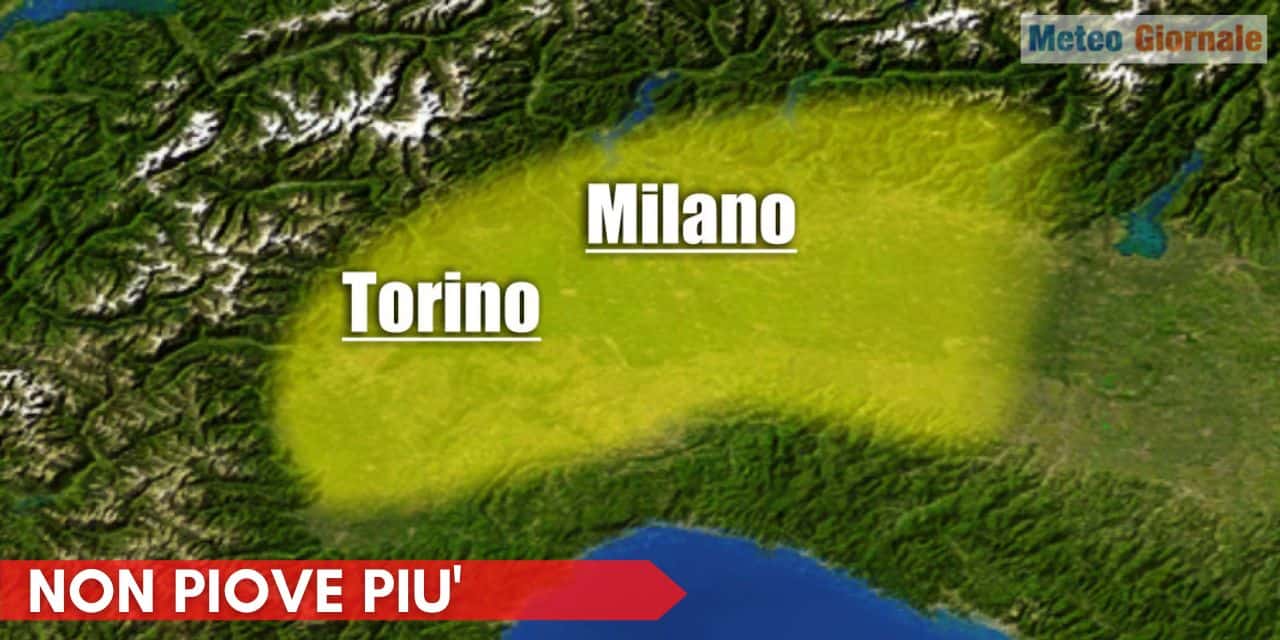 deficit pluviometrico e siccita a milano e torino