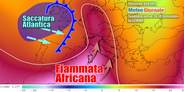 Meteo: lunedì, exploit caldo africano picchi e durata dell’eccezionale evento