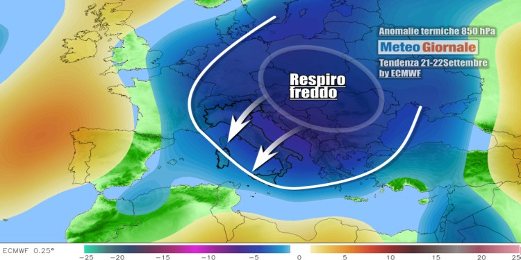 Meteo: temperature ancora in calo, freddo che precede un grande sconquasso, obiettivo Italia