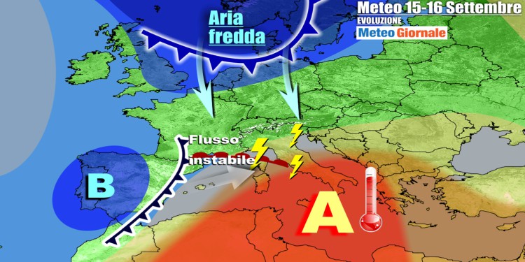Meteo Italia: dal caldo ai temporali e poi irrompe bruscamente l’Autunno