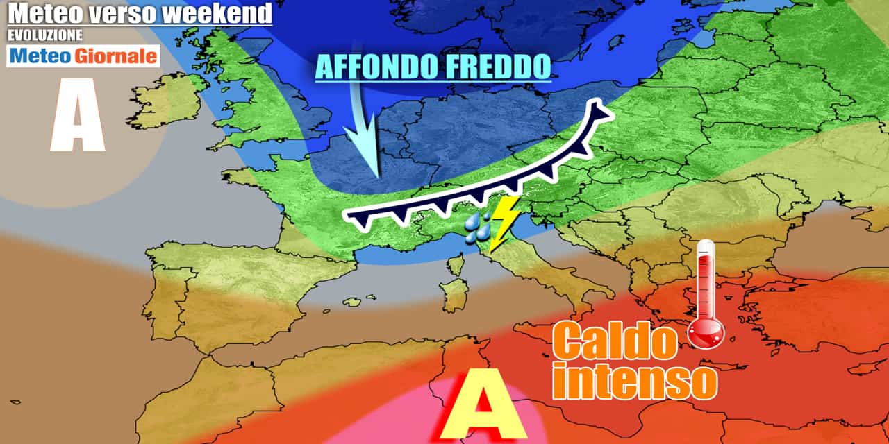 Meteo in peggioramento drastico nel weekend