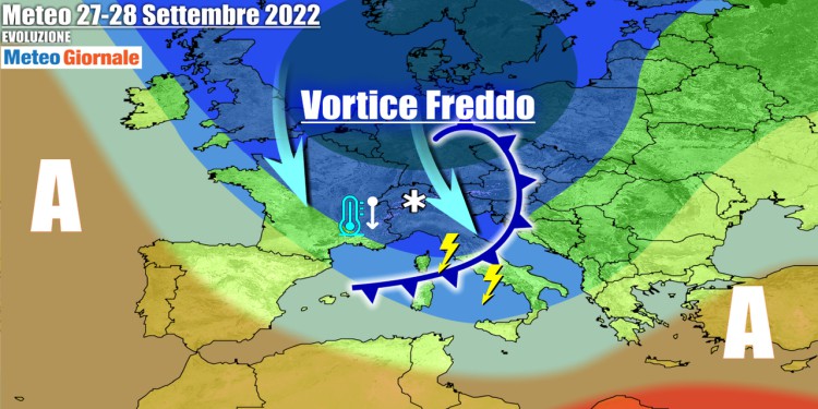 Meteo Italia: nuove perturbazioni con tantissima pioggia, temporali e neve