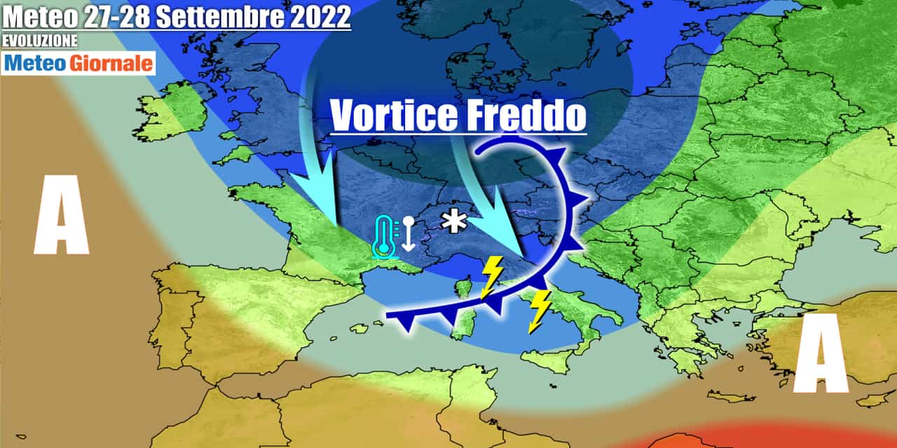 Meteo autunnale nella nuova settimana