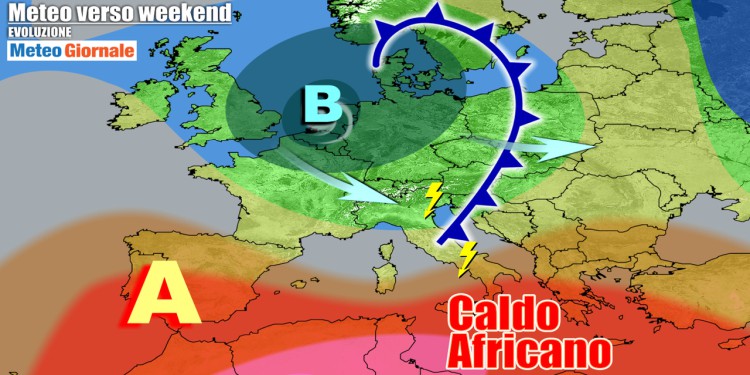 Meteo Italia: forti temporali e rischio grandine, ancora gran caldo al Sud. Prossima settimana caldissimo