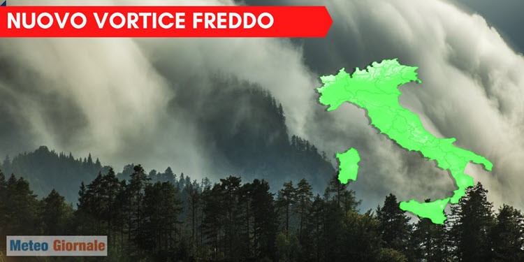Meteo novità: da mercoledì nuovo Vortice Freddo freddo, uno stravolgimento