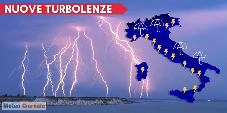 Ecco l’inizio di settimana parecchio turbolento, varie aree italiane a rischio