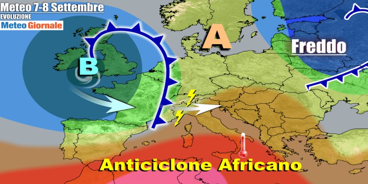 Meteo Italia: riecco l’anticiclone africano, poi sfuriata di forti temporali