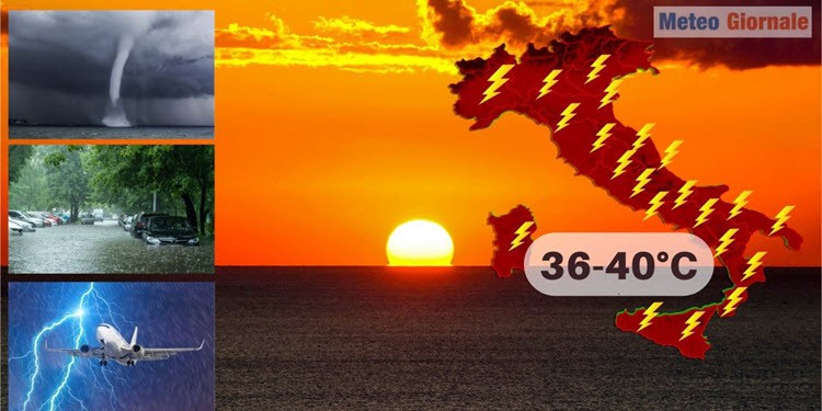 Meteo 2 settimane: cruenta ondata di caldo. Mediterraneo esplosivo