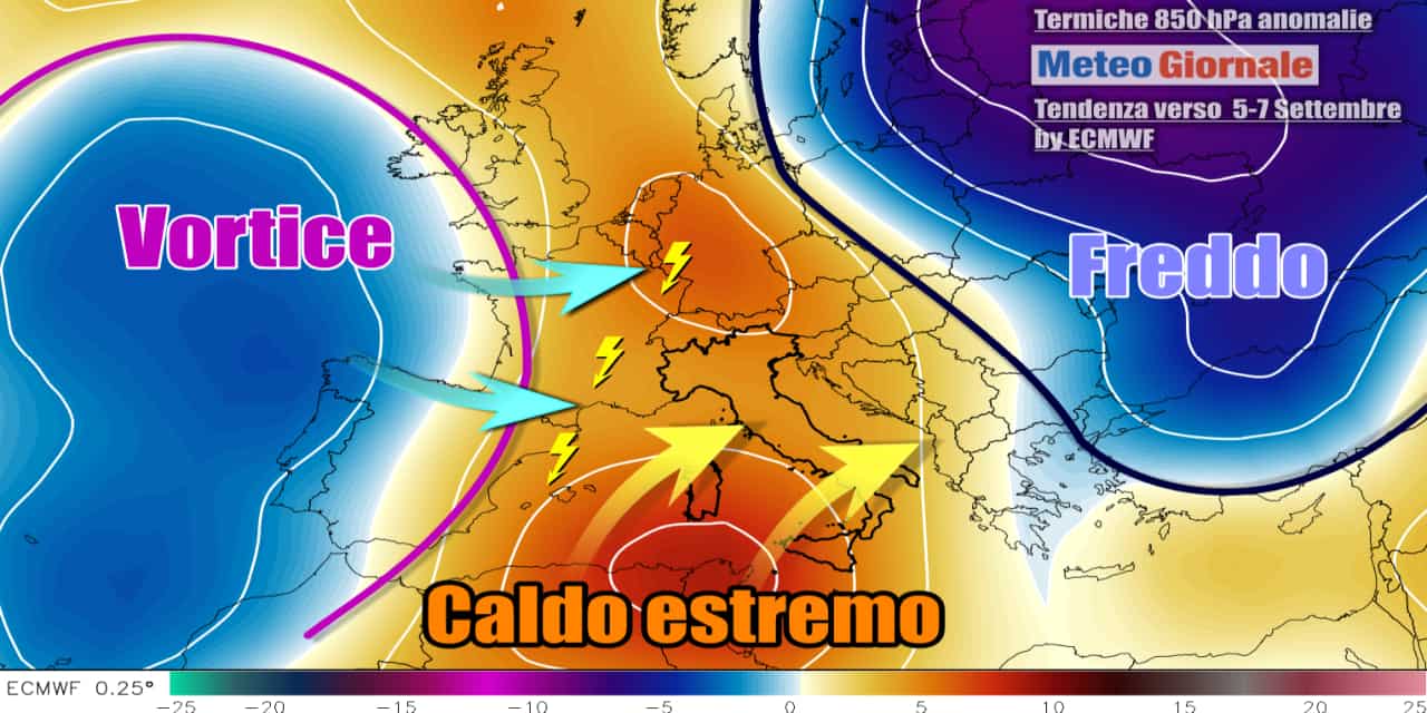 Caldo più forte sull'Italia la prossima settimana