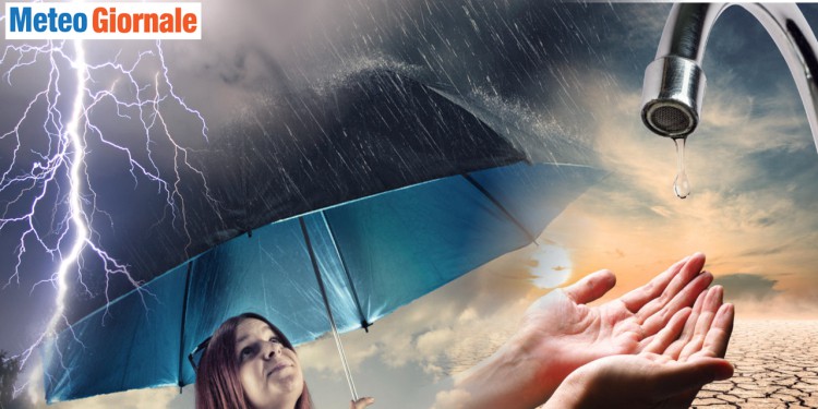 Meteo e siccità estrema, con le prime grandi piogge torrenziali in vista