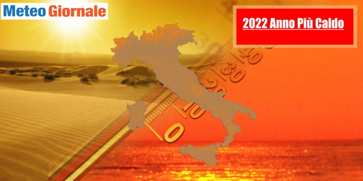 Clima Italia: il 2022 si avvia a battere record di caldo di tutti i tempi
